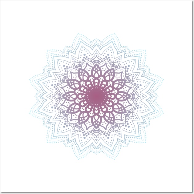 Purple and Blue Mandala Wall Art by FlyingWhale369